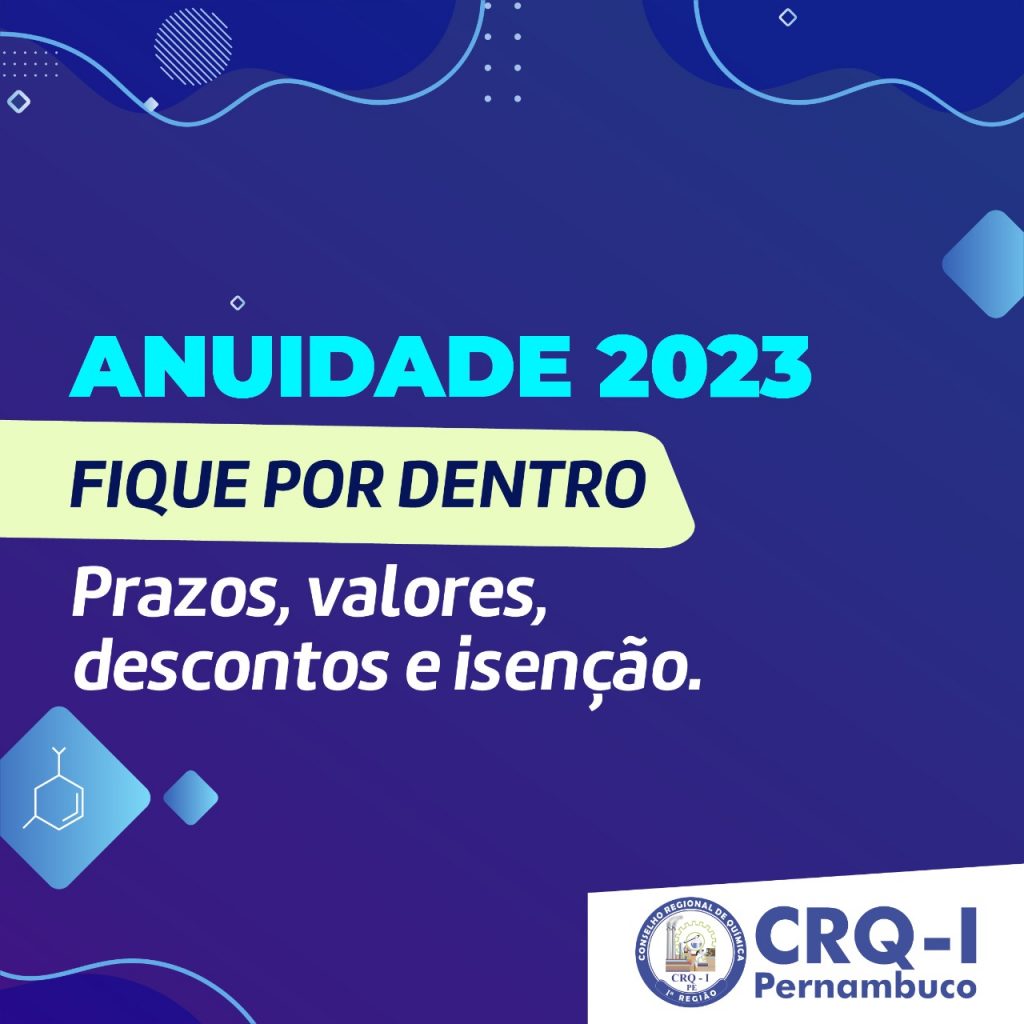 A emissão do boleto para anuidades de 2023.